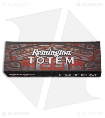 Remington Totem Toothpick Traditional Pocket Knife 3.625" Green Jigged Bone
