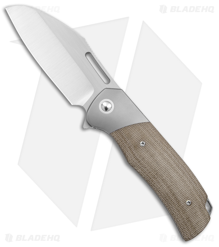 Renegade Provisions Gungnir Frame Lock Knife Ti/Green Micarta (4.25" Satin)