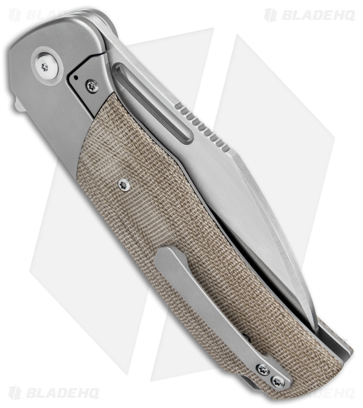 Renegade Provisions Gungnir Frame Lock Knife Ti/Green Micarta (4.25" Satin)