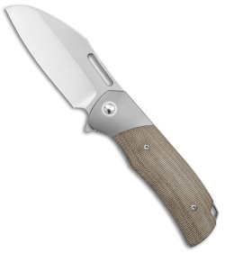 Renegade Provisions Gungnir Frame Lock Knife Ti/Green Micarta (4.25" Satin)