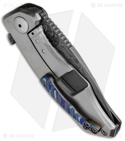 Robert Oldaker Blades ROB Gladius Tanto Frame Lock Knife Zircuti/Ti (Damascus)
