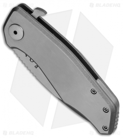 Robert Oldaker Blades ROB Gladius Frame Lock Knife Titanium (3.375" Two-Tone)