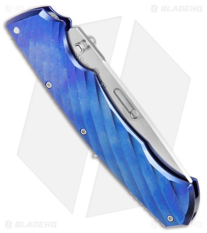 Rockstead RYO H-ZDP Folding Knife Blue Ti (3.125" Polish) Sinkevich