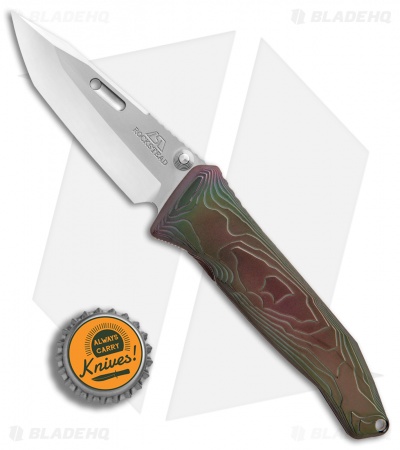 Rockstead SAI T-ZDP Tanto Liner Lock Knife Titanium (3.25" Mirror Polish)