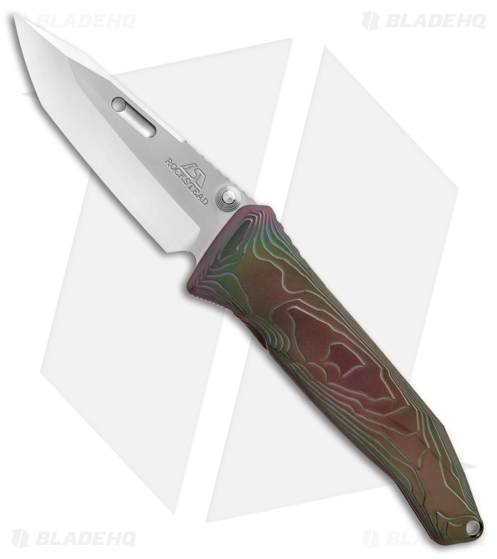 Rockstead SAI T-ZDP Tanto Liner Lock Knife Titanium (3.25" Mirror Polish)