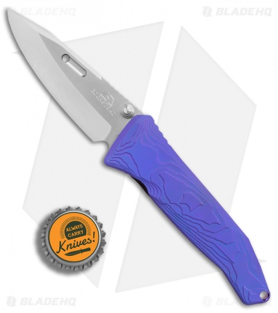 Rockstead SAI-ZDP Liner Lock Knife Blue/Purple Ti (3.25" Mirror Polish)