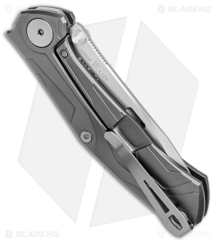 Rockstead SHUN-ZDP Frame Lock Knife DLC Titanium (4.125" Polish) Sinkevich