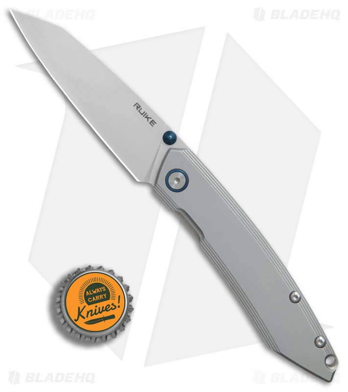 RUIKE P831-SF Wharncliffe Frame Lock Knife Gray (3.25" Satin)