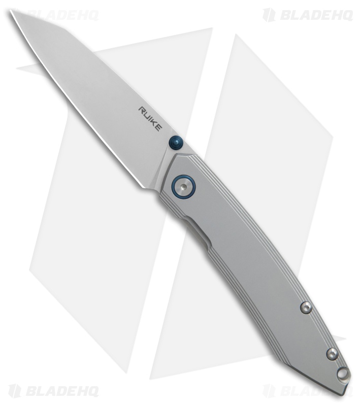 RUIKE P831-SF Wharncliffe Frame Lock Knife Gray (3.25" Satin)
