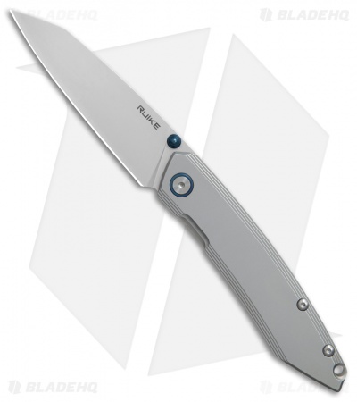 RUIKE P831-SF Wharncliffe Frame Lock Knife Gray (3.25" Satin)
