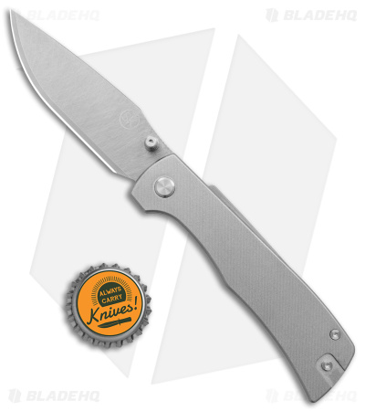 Sandrin Knives Monza Recoil Lock Knife Titanium (3.4" Tungsten Carbide)