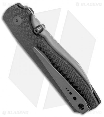 Sandrin Knives Torino Recoil Lock Knife Carbon Fiber (3" SW Tungsten Carbide)