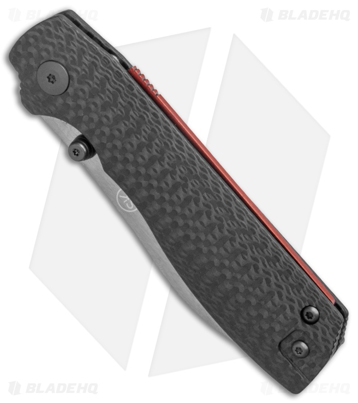 Sandrin Knives Torino Recoil Lock Knife Carbon Fiber (3" SW Tungsten Carbide)