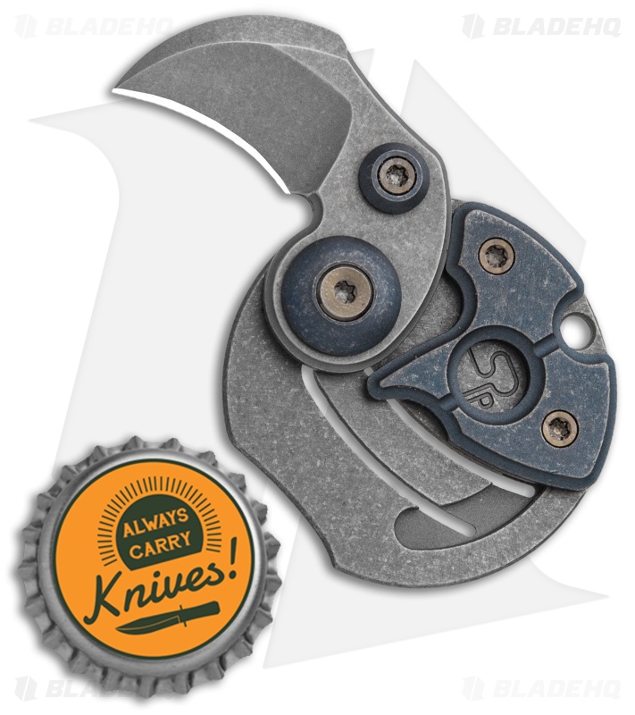 Serge Knife Co. Gen 2 Coin Claw | Blue Titanium | Blade HQ