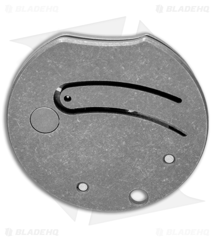 Serge Knife Co. Gen 2 Production Coin Claw Folding Knife Titanium (1" Tumbled) 