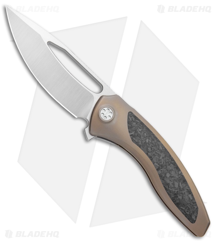 Sharp By Design Void Frame Lock Knife Bronze Ti/Marble CF (3.25" Satin)