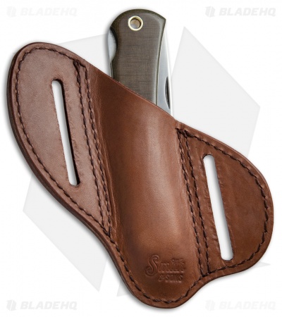 Smith & Sons Mudbug Lock Back Knife OD Green Micarta w/ Sheath (3.625" Satin)