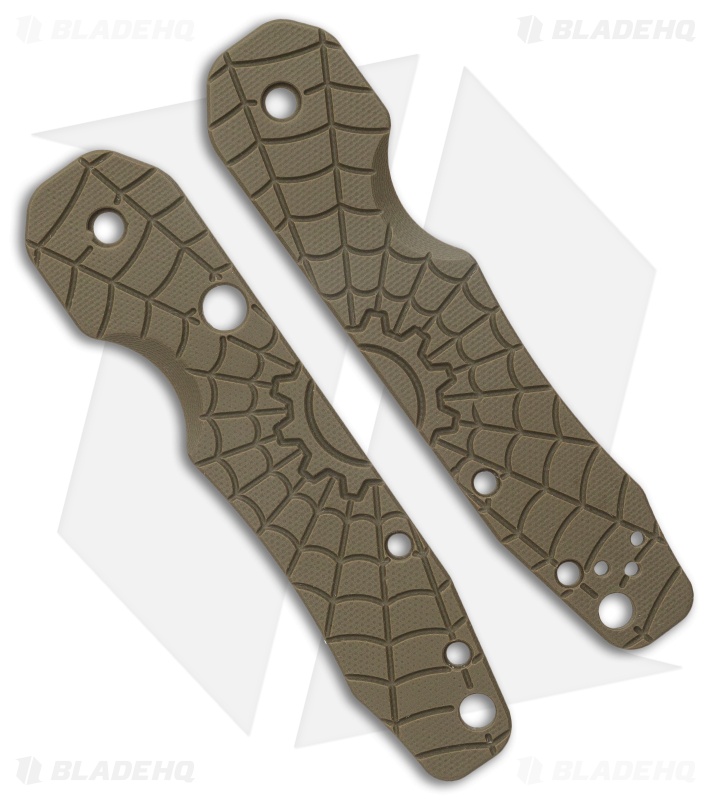 Smock Knives Scales For Spyderco Smock (Spydie Smock OD Green G-10)
