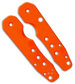 Smock Knives Scales For Spyderco Smock (Orange G10) Holes 