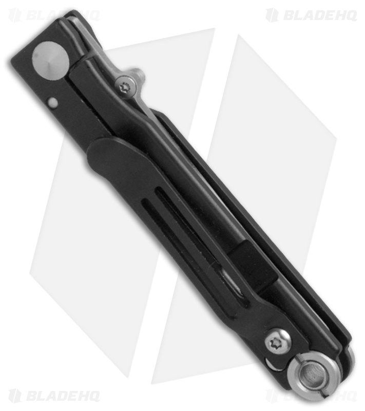 StatGear Pocket Samurai Liner Lock Keychain Knife Black Al