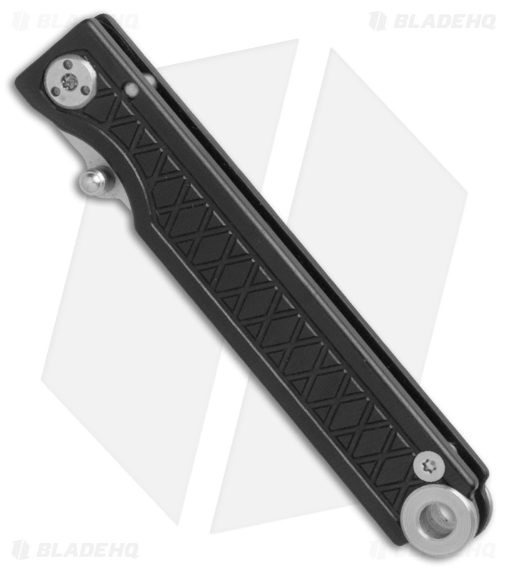 StatGear Pocket Samurai Liner Lock Key Chain Knife Black Titanium (2.1" Satin)