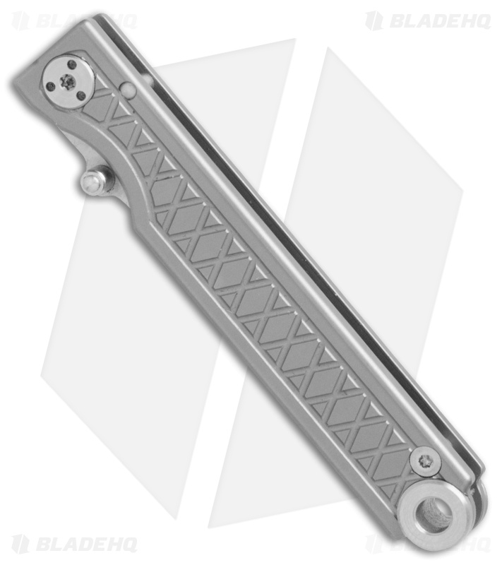 StatGear Pocket Samurai Liner Lock Key Chain Knife Gray Titanium (2.1" Satin)