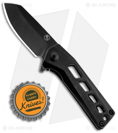 StatGear Slinger EDC Frame Lock Flipper Knife Black (2.1" Black)