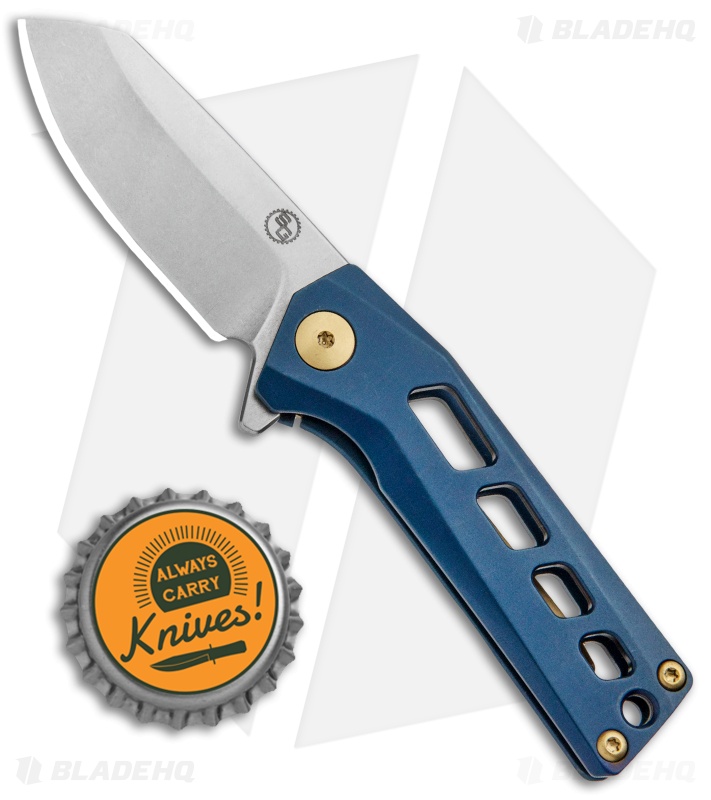 StatGear Slinger - EDC Frame Lock Flipper Knife | Blue