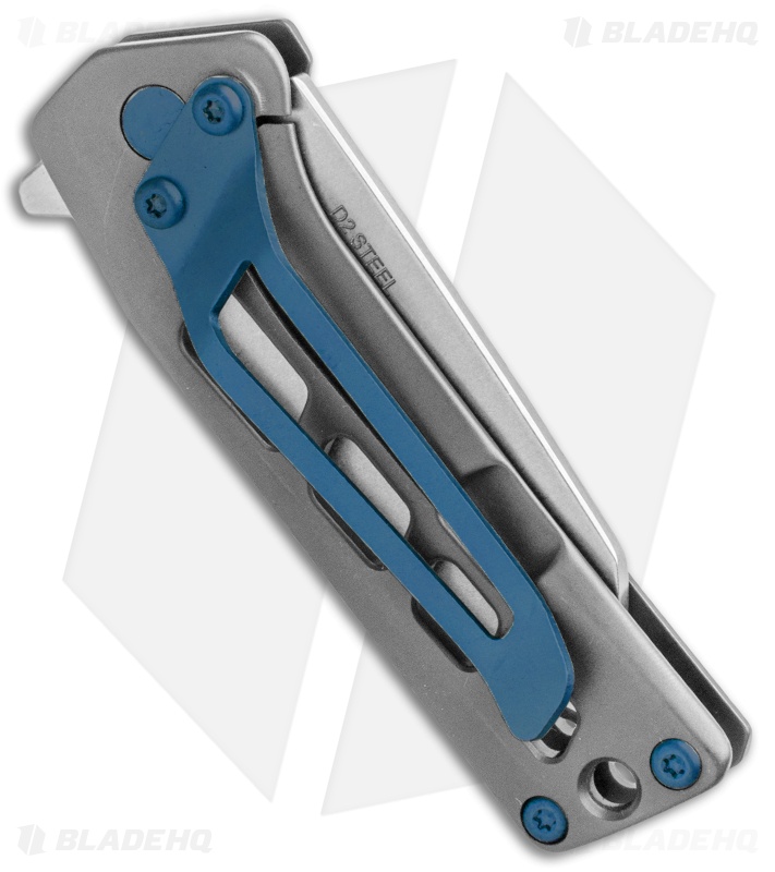 StatGear Slinger EDC Frame Lock Flipper Knife Gray (2.1" Stonewash)