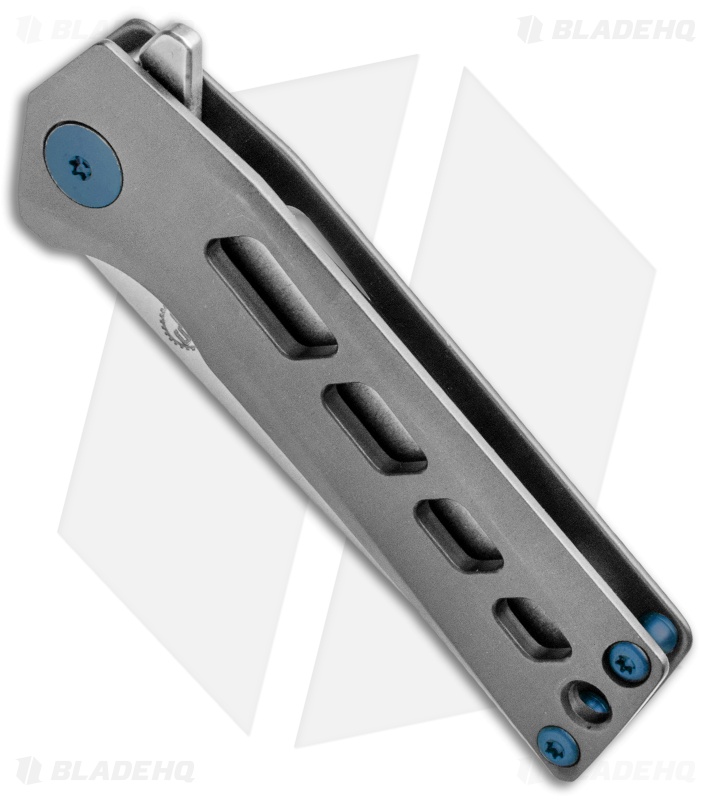 StatGear Slinger EDC Frame Lock Flipper Knife Gray (2.1" Stonewash)
