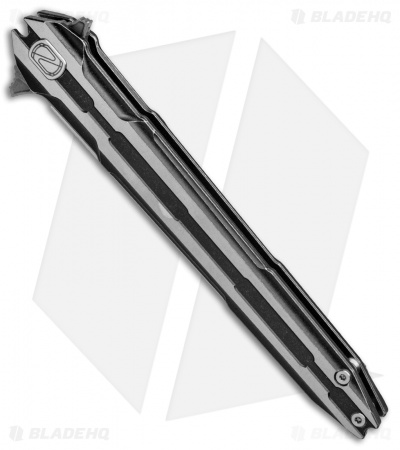 Stedemon Knife Co. Thunderfury Frame Lock Knife Black Titanium (4.25" Satin) 