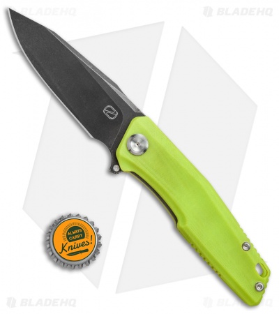 Stedemon Knife Co. ZKC C02 Liner Lock Knife Green G-10 (3.75" Black SW) 