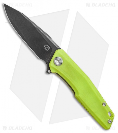 Stedemon Knife Co. ZKC C02 Liner Lock Knife Green G-10 (3.75" Black SW) 