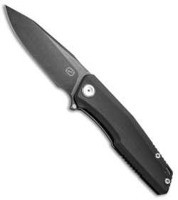 Stedemon Knife Co. ZKC C02 Liner Lock Knife Black G-10 (3.75" Black SW) 