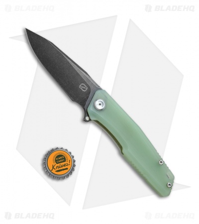 Stedemon Knife Co. ZKC C02 Liner Lock Knife Jade G-10 (3.75" Black SW) 