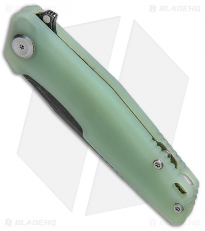 Stedemon Knife Co. ZKC C02 Liner Lock Knife Jade G-10 (3.75" Black SW) 