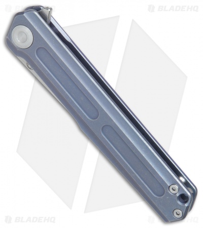 Stedemon Vouking T01BLU Frame Lock Knife Blue Titanium (3.3" Satin) 
