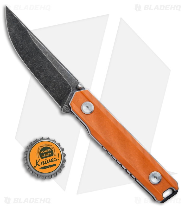 Stedemon ZKC-BP02 Liner Lock Knife Orange (3.5" Black SW) BP02ORGS