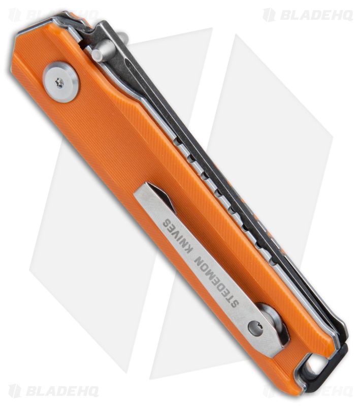 Stedemon ZKC-BP02 Liner Lock Knife Orange (3.5" Black SW) BP02ORGS