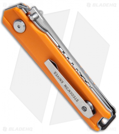 Stedemon ZKC-BP02 Liner Lock Knife Orange (3.5" Satin) BP02ORG