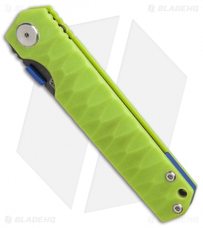 Stedemon ZKC-C03 Shy IV Tanto Liner Lock Knife Lime Green G-10 (3.8" Black SW)