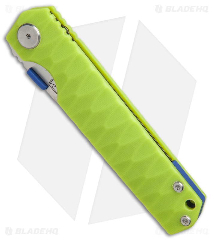 Stedemon ZKCC03 Shy IV 2017 Tanto Liner Lock Knife Lime Green G10 (3.