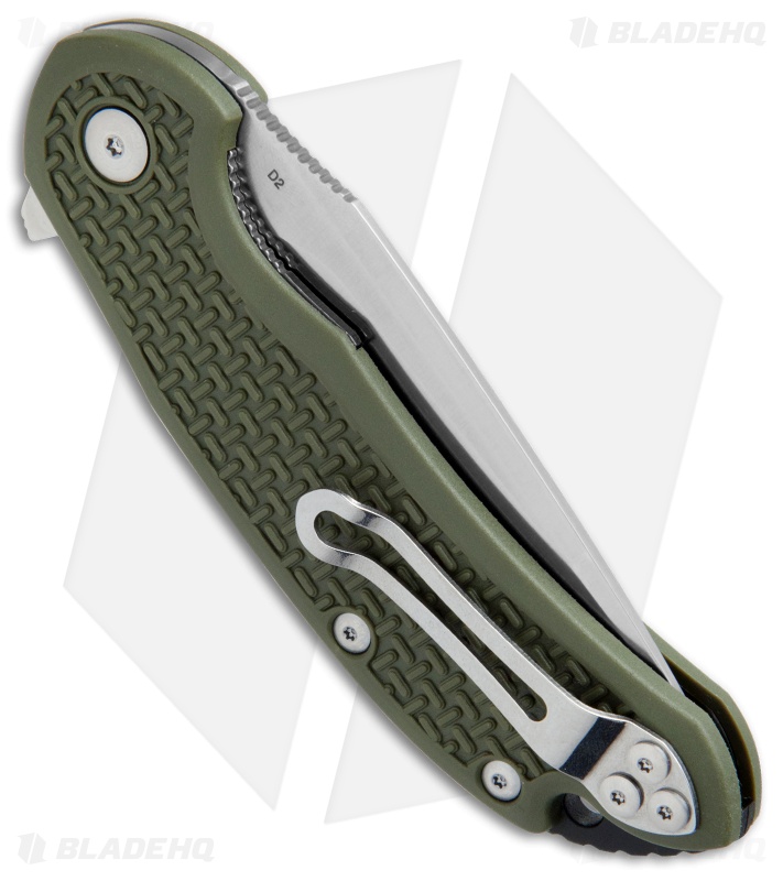 Steel Will Knives Cutjack Flipper Knife OD Green FRN (3.5" Satin) C22-1OD