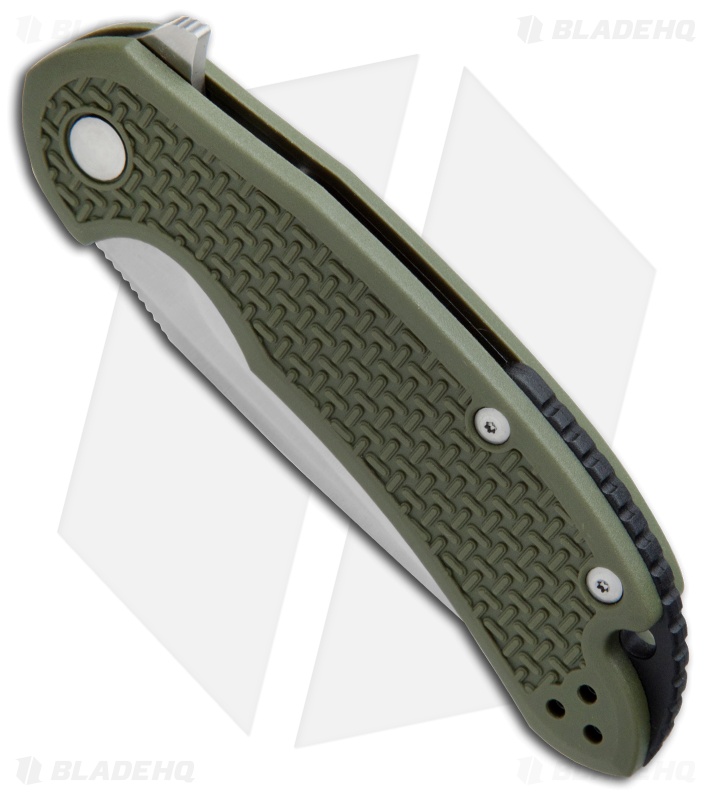 Steel Will Knives Cutjack Flipper Knife OD Green FRN (3.5" Satin) C22-1OD