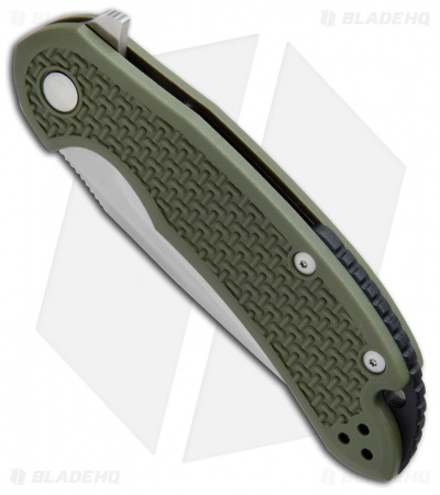 Steel Will Knives Cutjack Flipper Knife OD Green FRN (3.5" Satin) C22-1OD