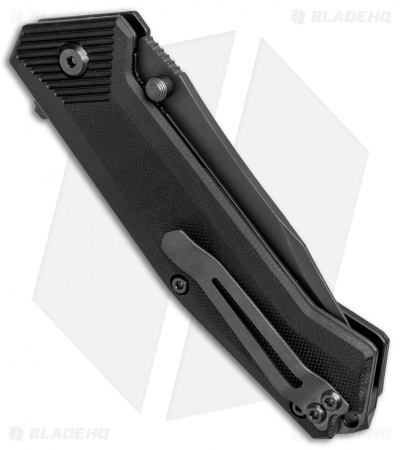 Steel Will Knives Onrush 632S Tactical Liner Lock Knife (3.75" Black Serr)