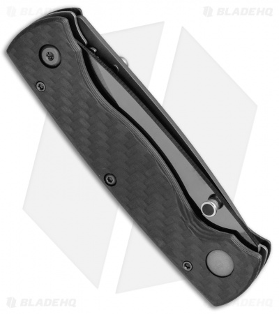 Stone River Gear Ceramic Two Blade Liner Lock Knife Carbon Fiber - SRG1DBF