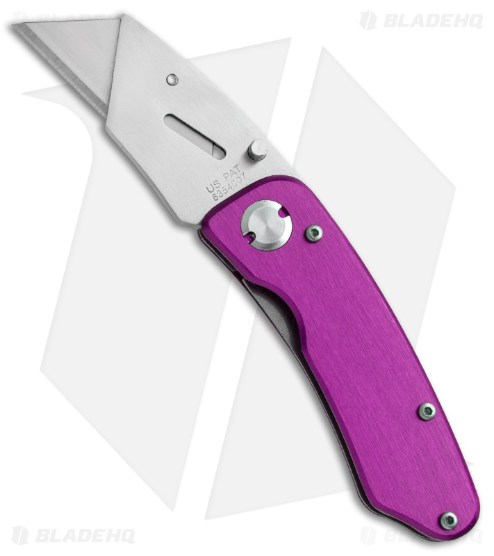 SuperKnife Ultimate Utility Liner Lock Knife Purple Aluminum (2.4