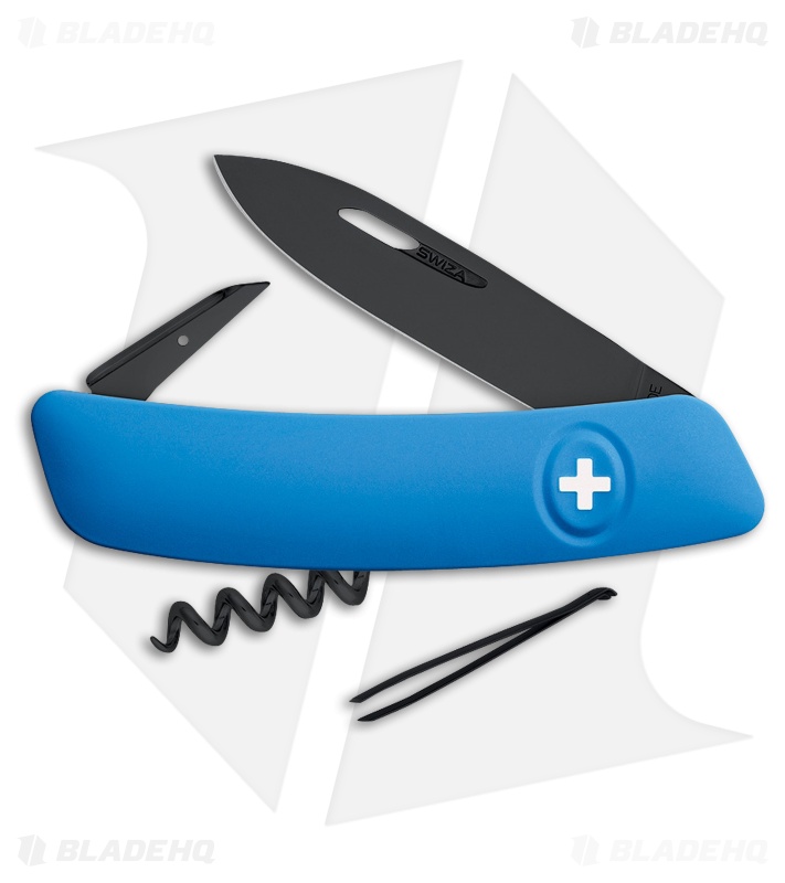 Swiza D01 Swiss Pocket Knife Blue (3" Black)