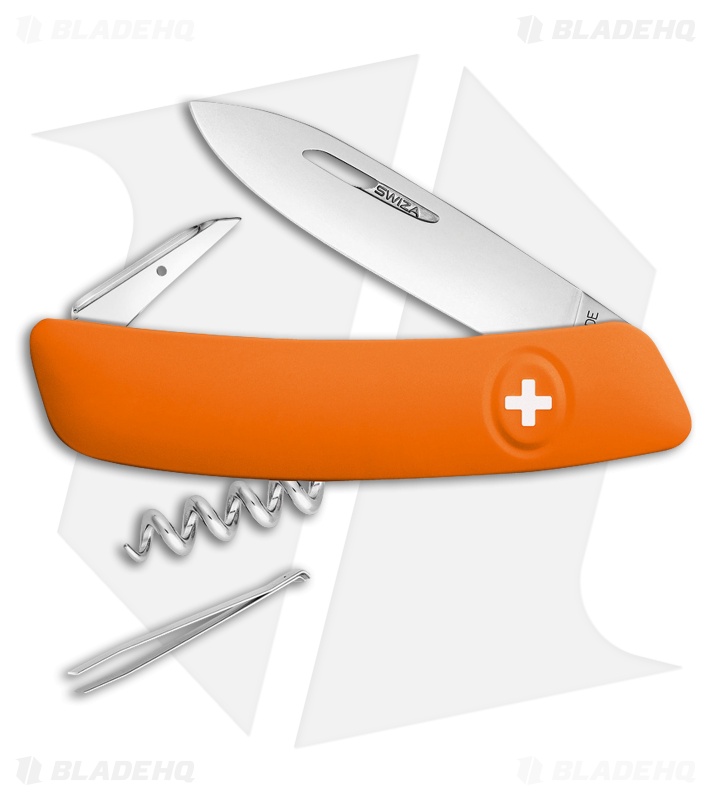 Swiza D01 Swiss Pocket Knife Orange (3" Satin)